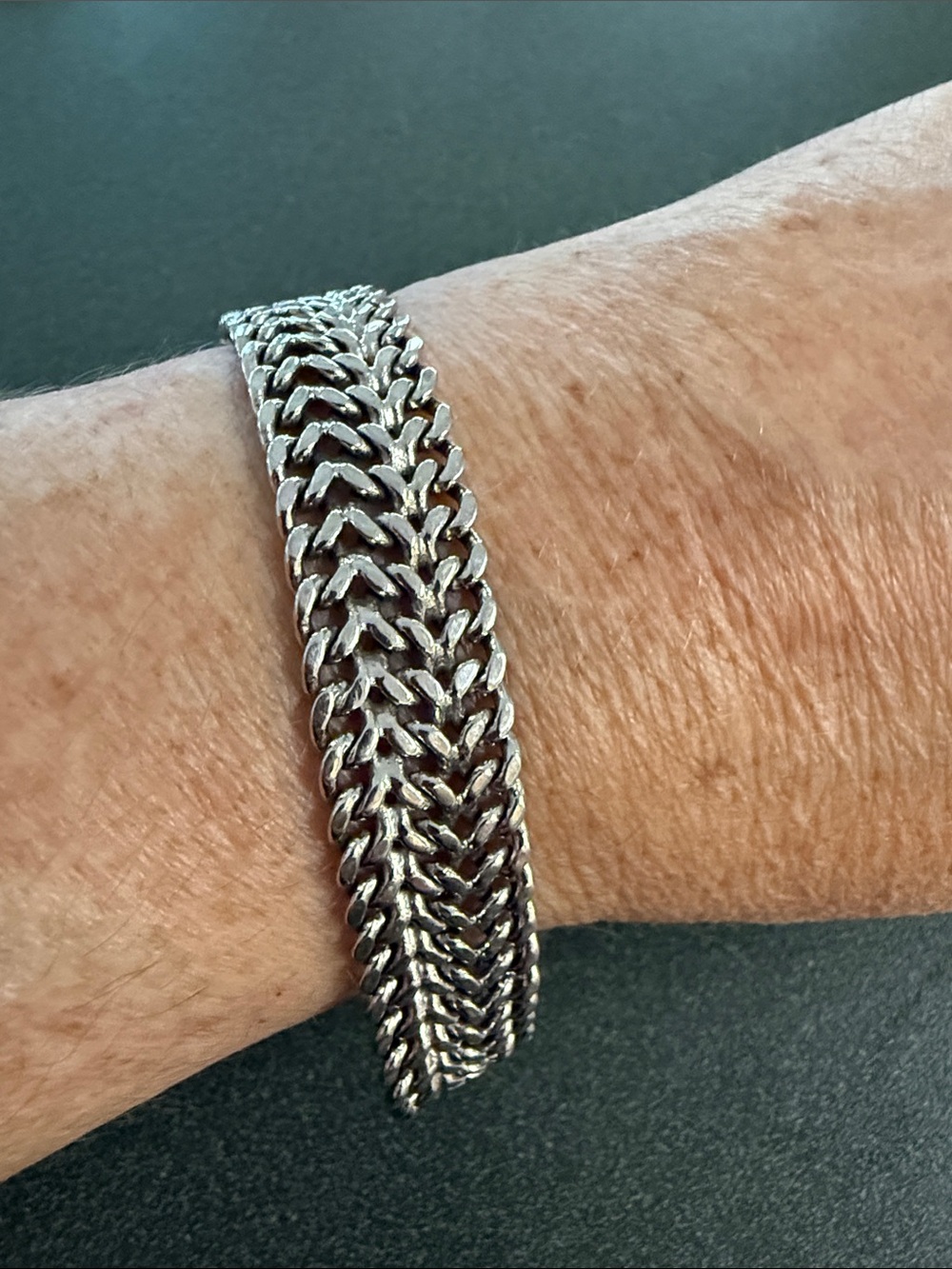 Monet Silver-Tone Braided Link Bracelet